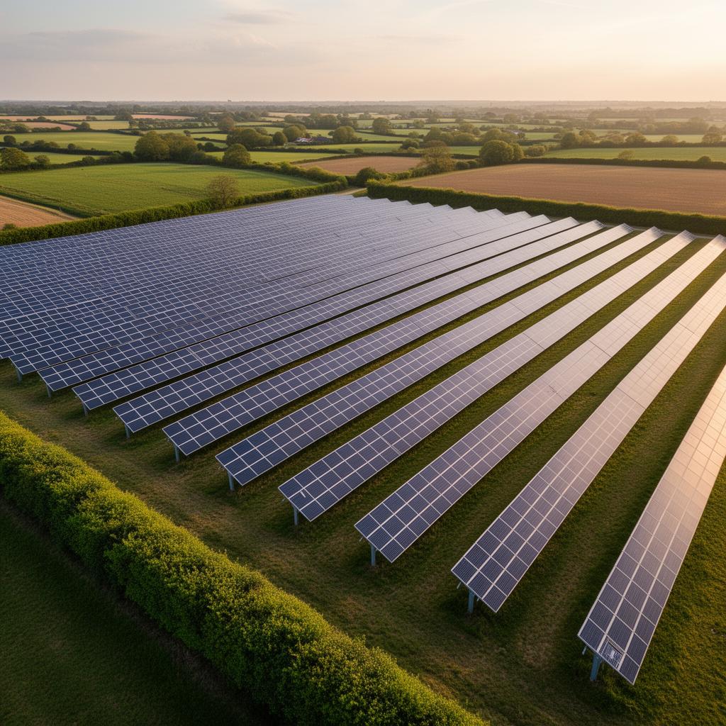 Ground-mount solar farm